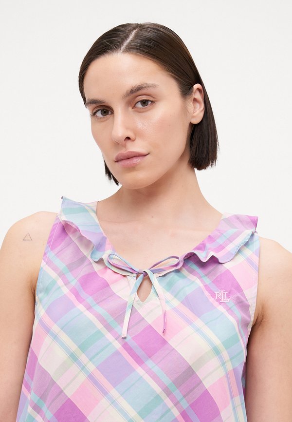 MADRAS SHORT GOWN - Nightie4