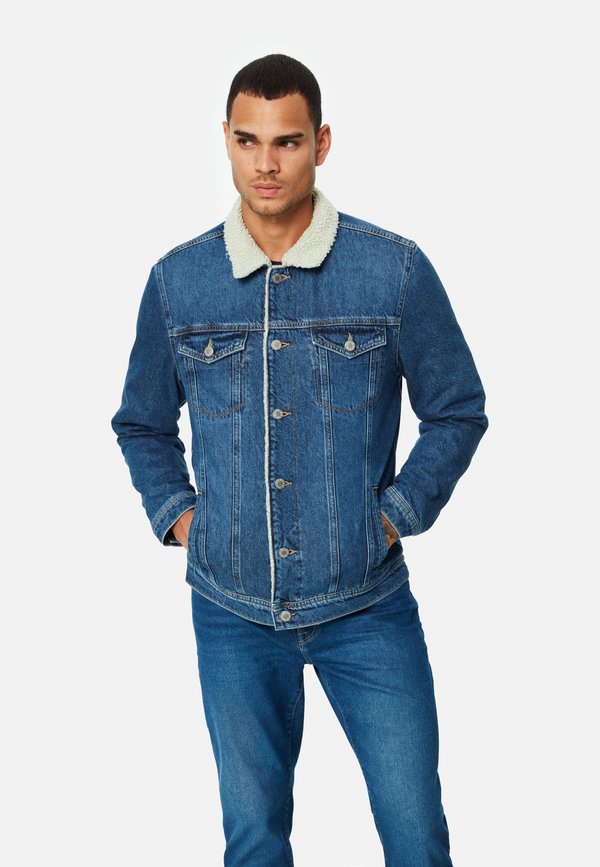 BASIC AARON - Jeansjacke - indigo vintage comfort