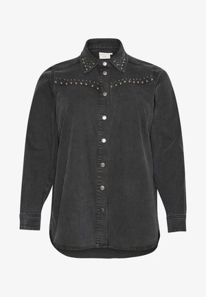 Kaffe Curve, KCLOULA - Τζιν μπουφάν - black washed denim