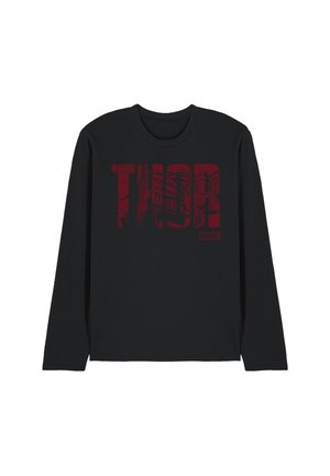 MARVEL THOR TEXT - Langarmshirt - black
