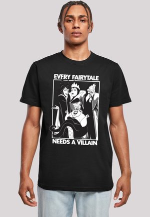 DISNEY EVERY FAIRY TALE NEEDS A VILLAIN - Print T-shirt - black