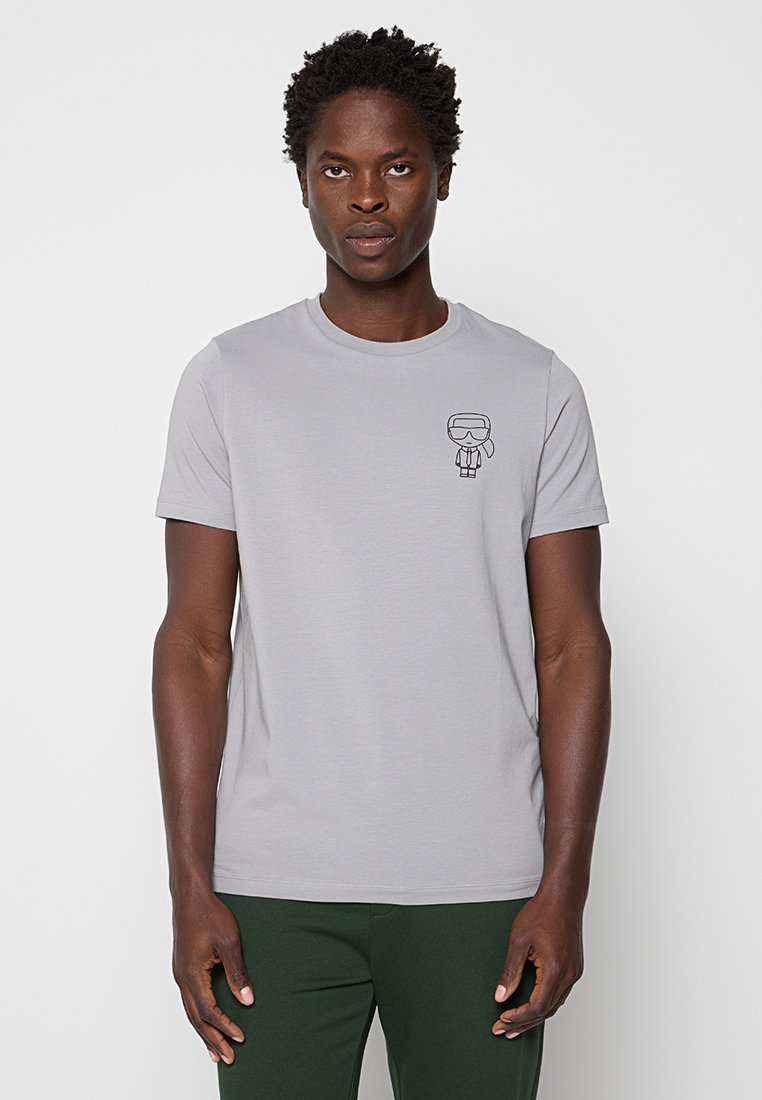 Karl Lagerfeld T-shirt basic grijs
