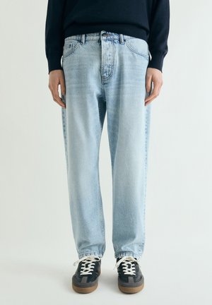CROPPED - Vaqueros rectos - bleach denim
