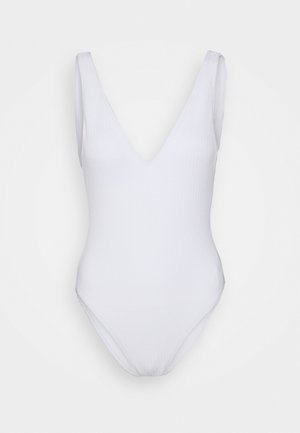 DIVE DEEP V NECK ONE PIECE - Badpak - white