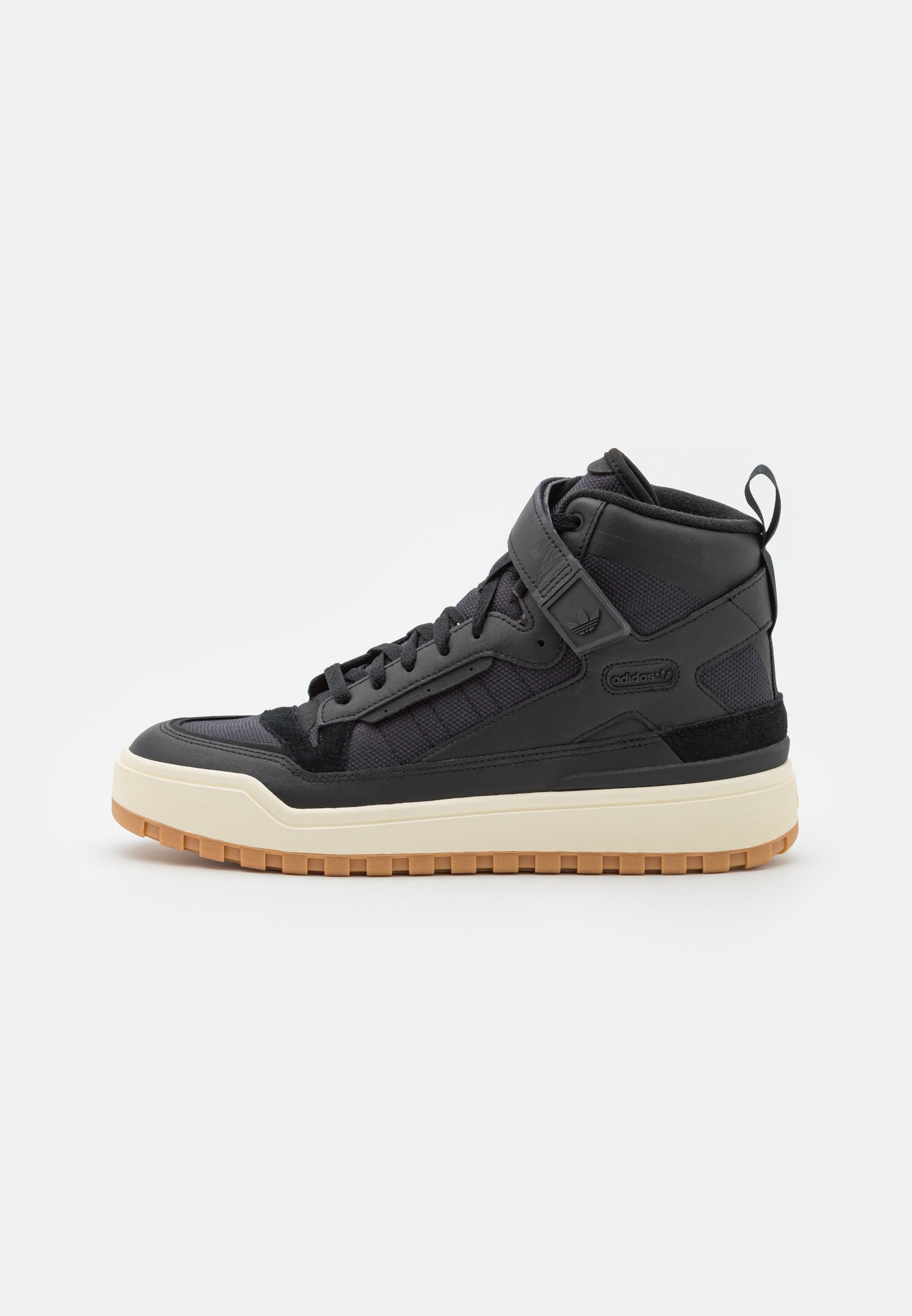 adidas Originals FORUM BOOT - High-top trainers - core black/cream  white/black - Zalando.ie