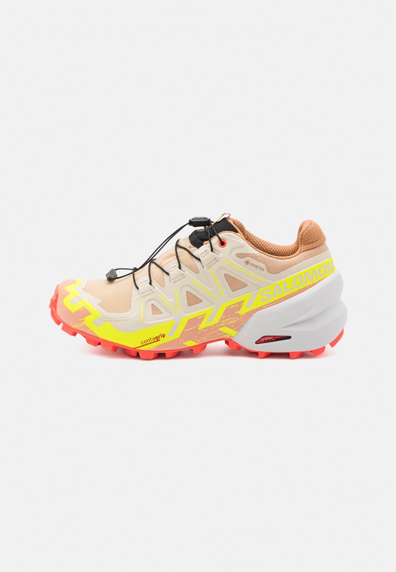 Salomon - SPEEDCROSS 6 GTX - Obuća za planinarenje - hazelnut/safety yellow/fiery coral, Povećaj