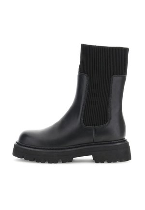 Stivaletti con plateau - nero