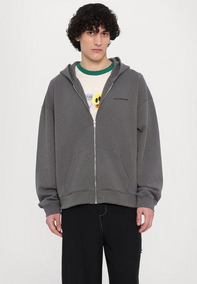 Holzweiler OMEN FLORA ZIP HOODIE UNISEX - Zip-up sweatshirt - grey