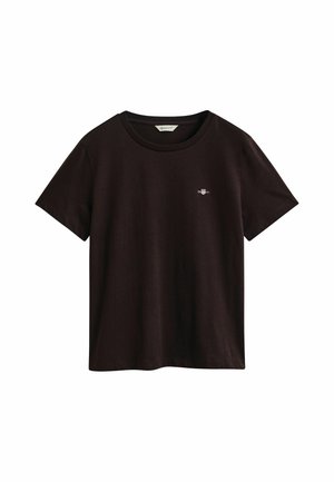 GANT, REG SHIELD SS T-SHIRT - T-shirt basic - deep brown