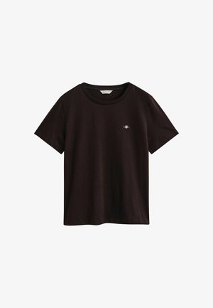 GANT, REG SHIELD SS T-SHIRT - T-shirt basic - deep brown
