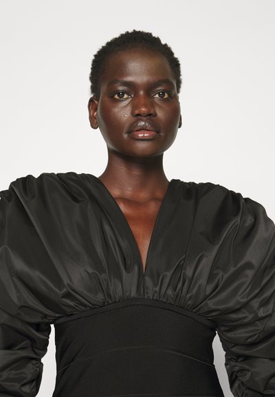 Hervé Léger RUCHED MINI DRESS - Vestito elegante - black