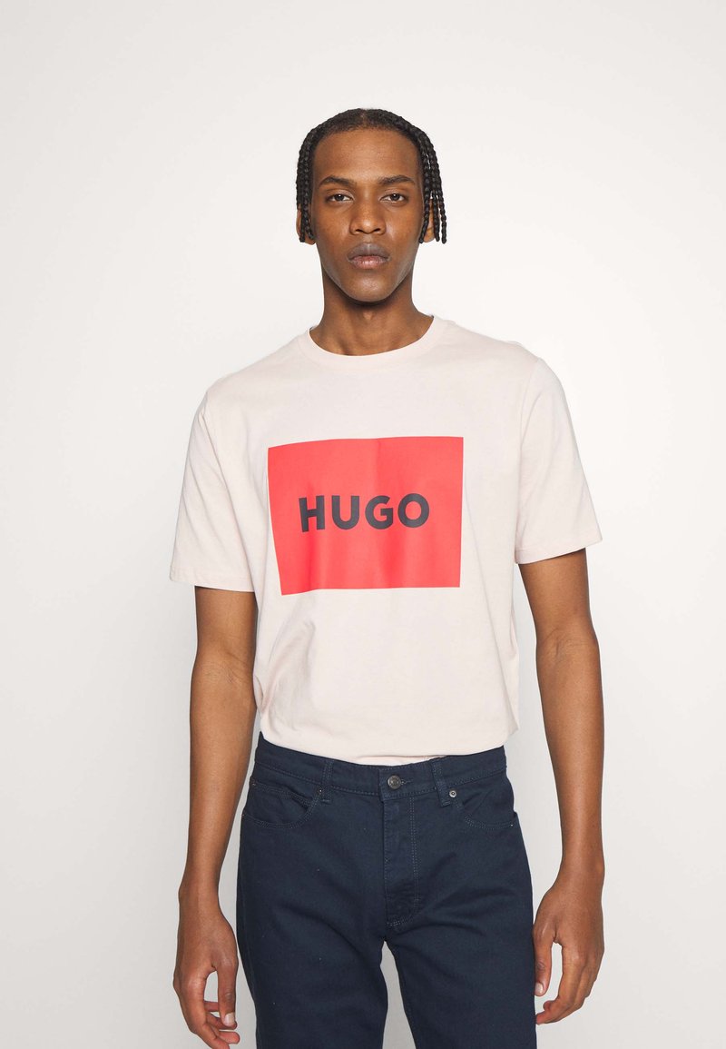 HUGO DULIVE - T-shirt estampada - light/pastel pink