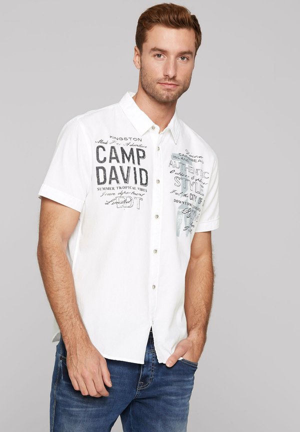 KURZARM MIT STRUKTUR UND LOGO ARTWORKS - Hemd