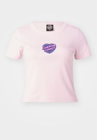 HEART WREATH MINI FRONT - T-shirts med print - rose quartz