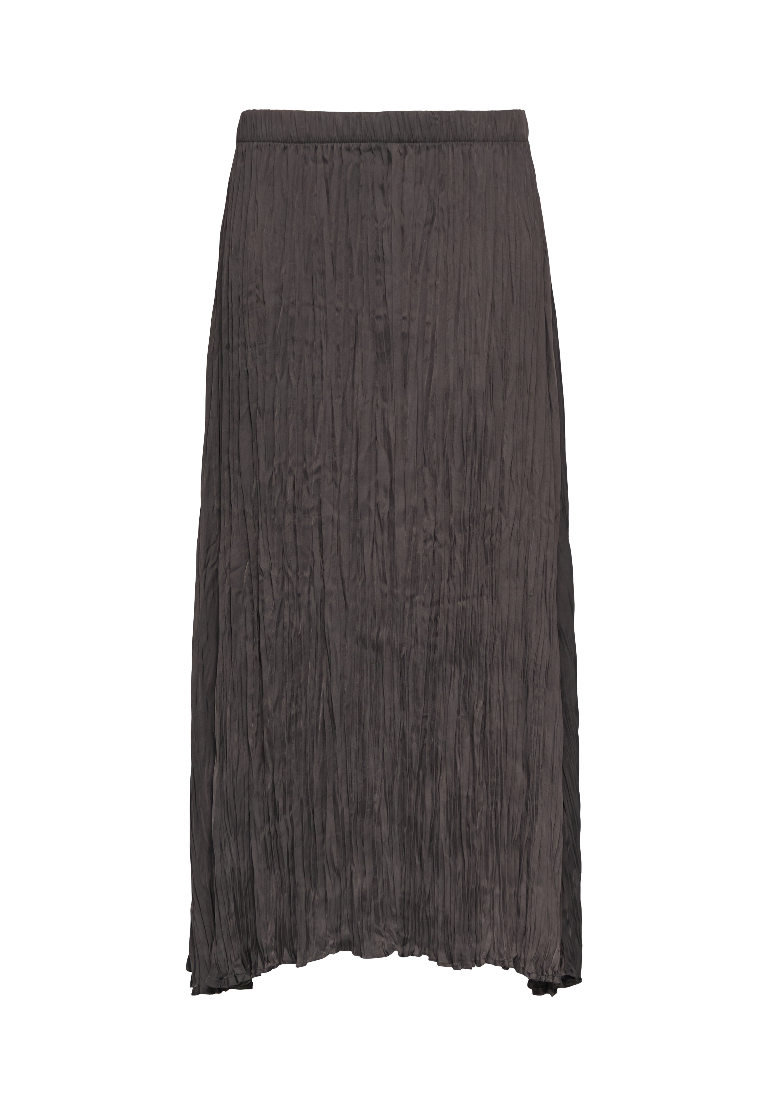 s.Oliver MIDI - Pleated skirt - dunkelgrau/anthracite - Zalando
