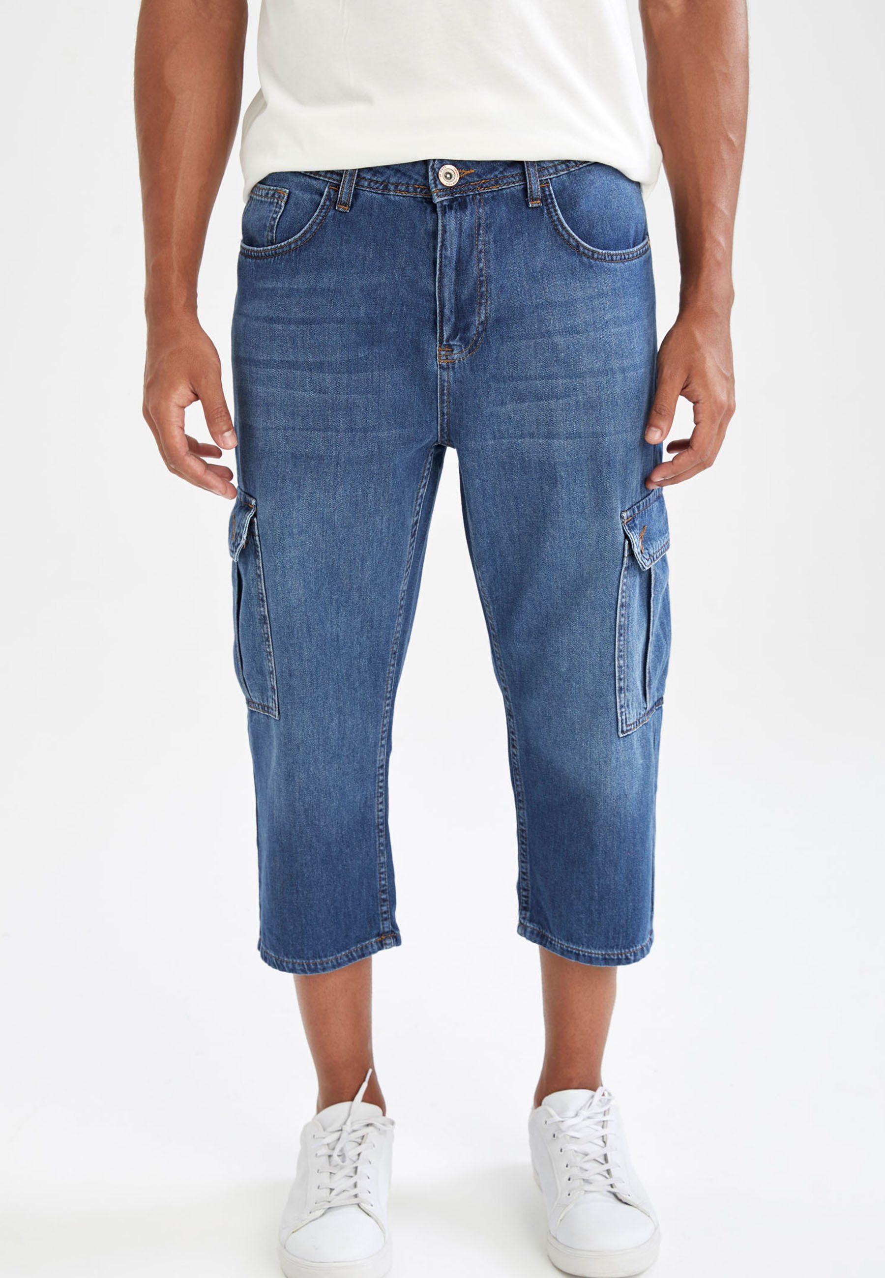 DeFacto REGULAR FIT - Shorts di jeans - blue/blu scuro - Zalando.it