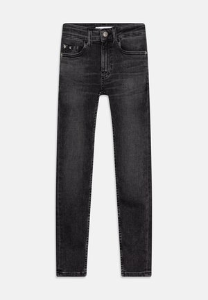 Skinny-Farkut - black denim