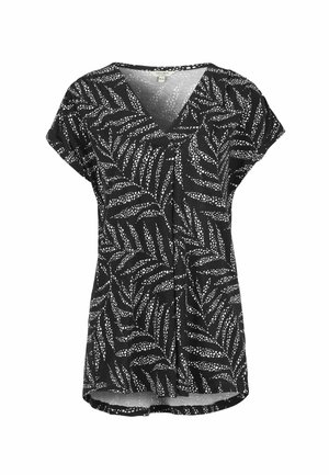 SHORT SLEEVED - Print T-shirt - black patterned