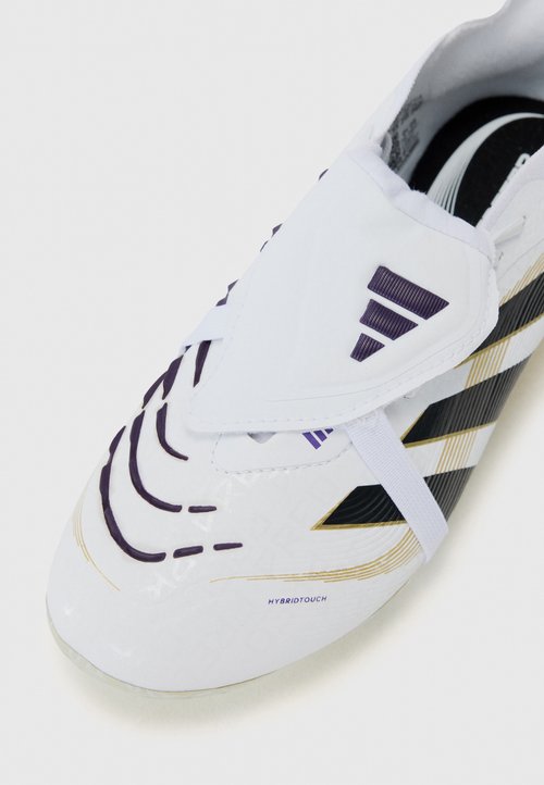 adidas Predator Elite Fold-Over Tongue FG Cloud White Core Black Gold Metallic (GS) — foto 6