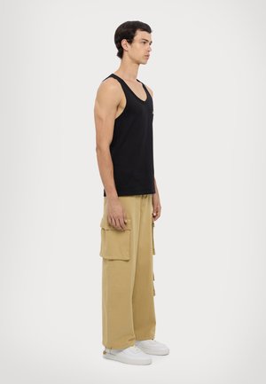 PATCH TANK UNISEX - Toppi - black