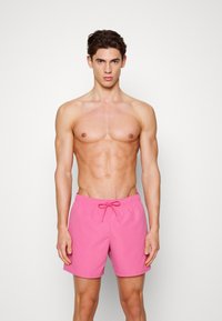 Lacoste - SWIMWEAR - Swimming shorts - reseda pink/green Thumbnail Image 1