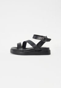 IVY SANDAL - Sandale cu baretă între degete - black