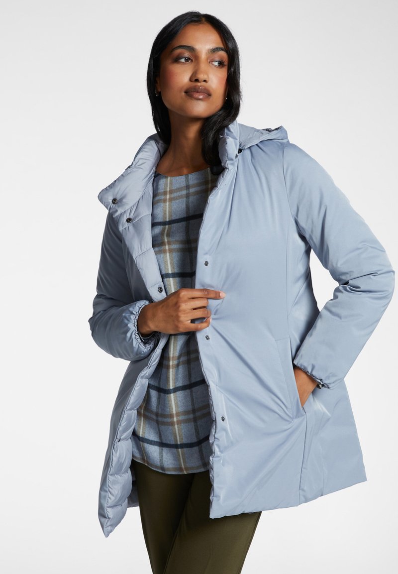 Elena Mirò IMBOTTIA REVERSIBILE ANTIPIOGGIA - Cappotto invernale - azzurro