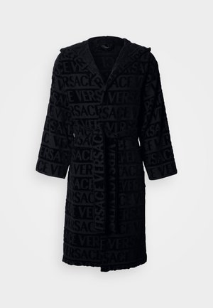 BATHROBE WITH HOOD - Köntös - black