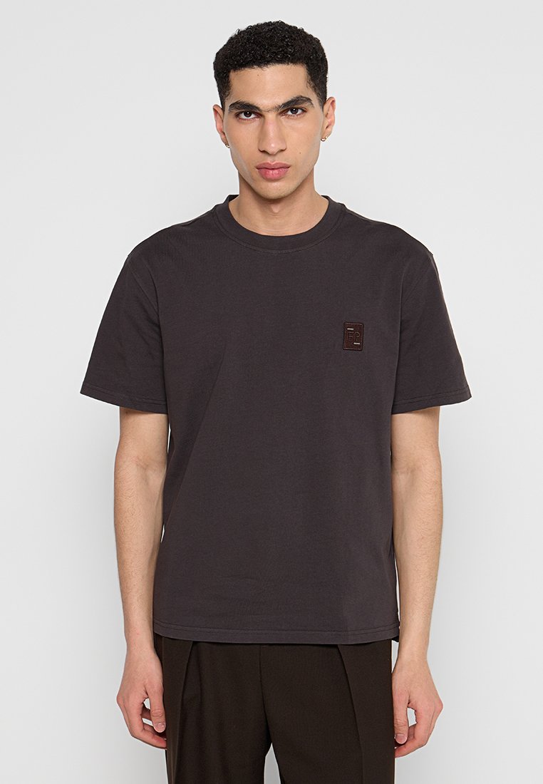 Filling Pieces T-shirt basic donkerbruin