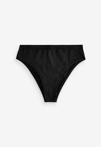 Zwarte katoen boxershort met een gladde textuur en een met logo ingebrachten tailleband. Klassieke snit met gematigde bedekking en eenvoudig ontwerp.