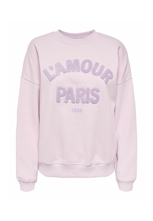 JDYMESA L/S O-NECK EMB JRS NOOS - Sweatshirt - winsome orchid