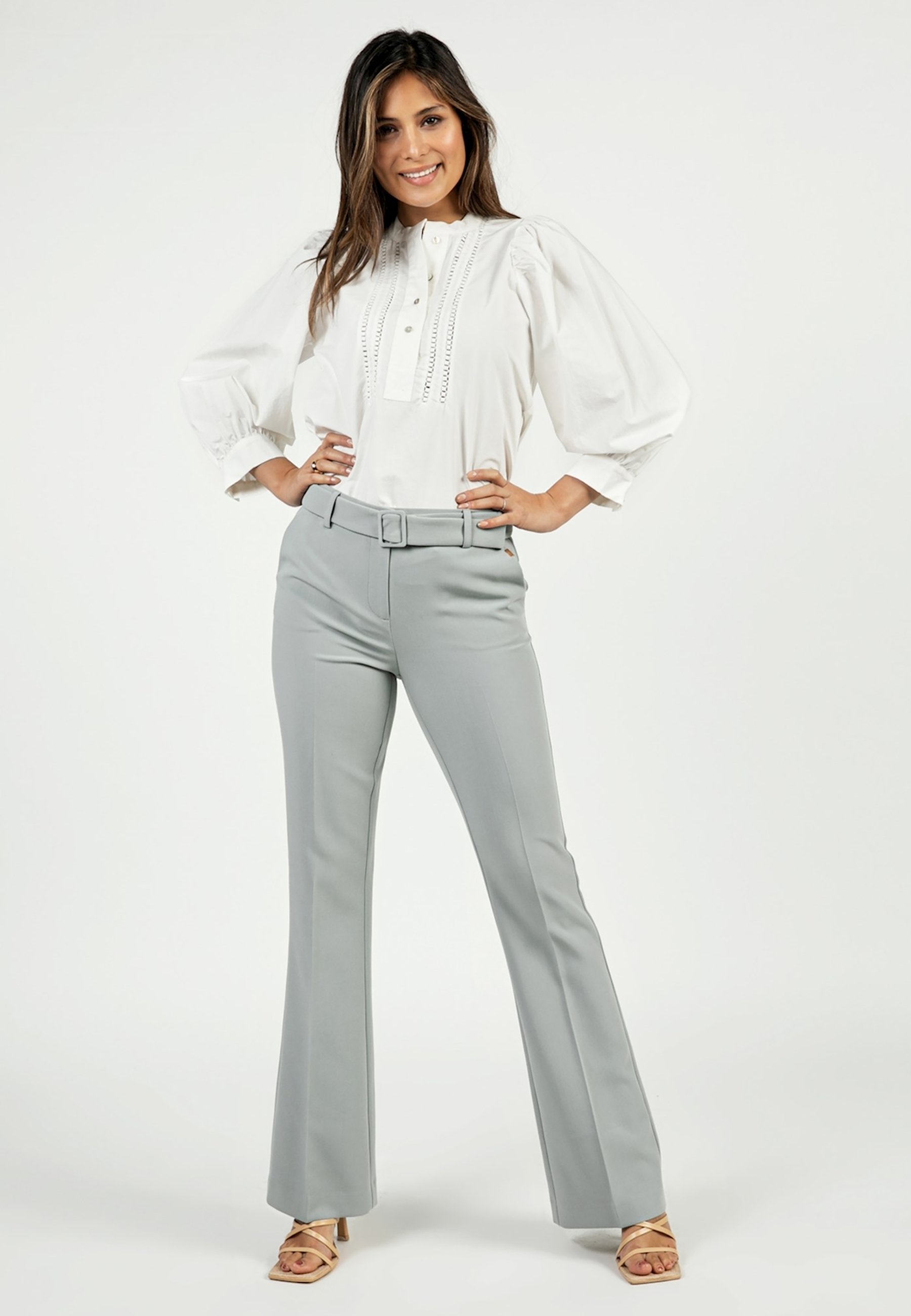 Aaiko FLARENES - Broek - misty blue/Blauw - Zalando.nl