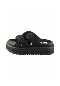 PALMA CROSS - Ciabattine con tacco - black