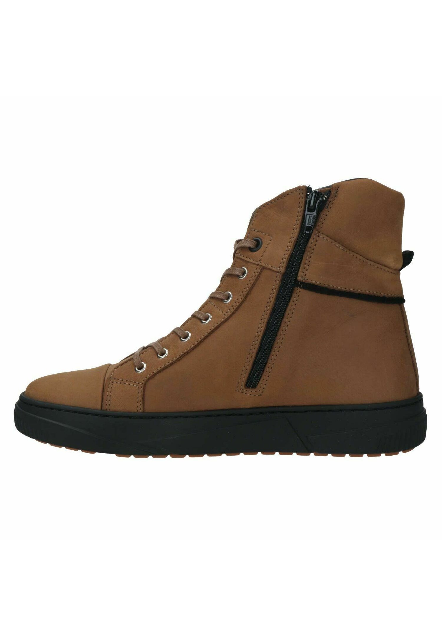 Wolky Hoge Sneakers 08130 Zeus 50800 blauw geolied leer - Schoenen.nl