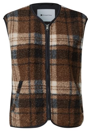 Street One, TEDDY-WESTE MIT ZIPPER UND CORDDETAILS - Veste sans manches - obsidian blue