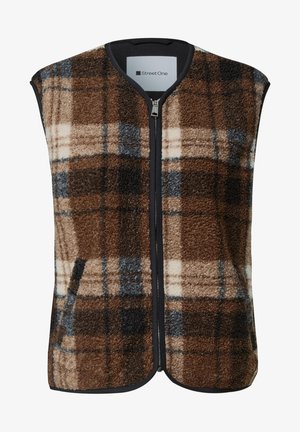 Street One, TEDDY-WESTE MIT ZIPPER UND CORDDETAILS - Veste sans manches - obsidian blue