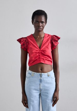 HAUT - Bluse - rouge