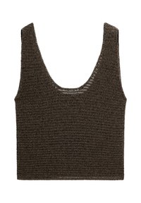 THICK STRAPS WITH ROUND NECK - Top - mottled dark green