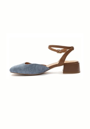 Classic heels - blue brown