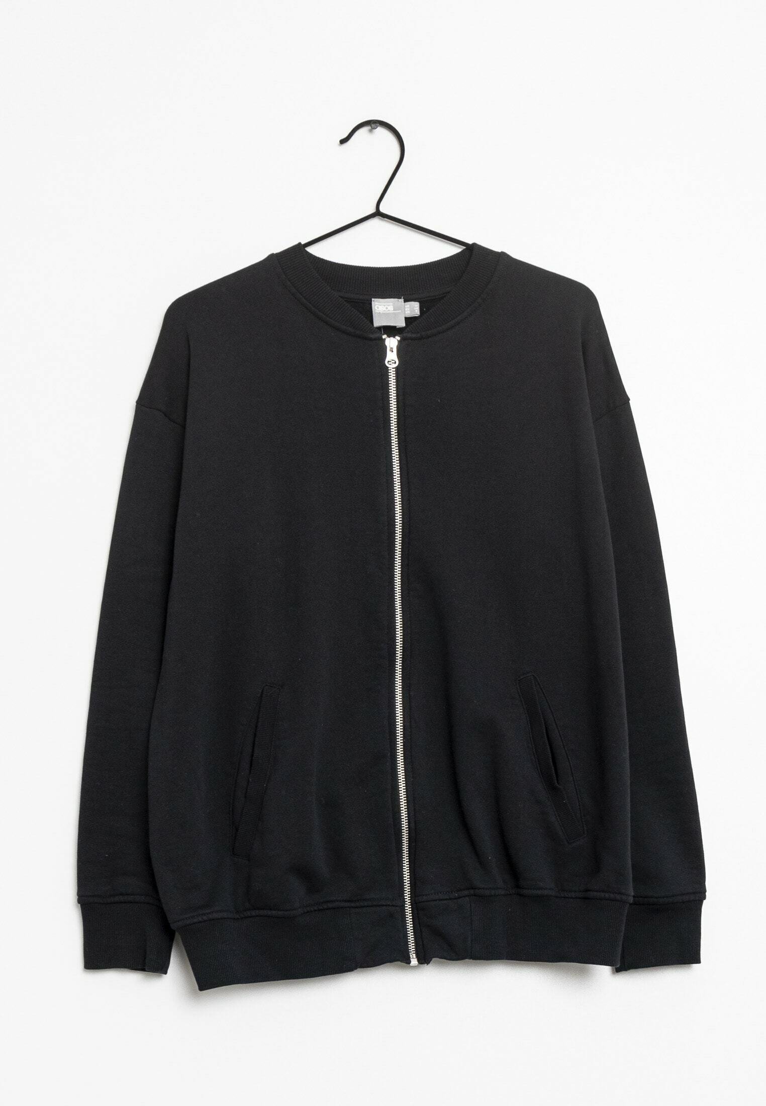 Sudadera Negra Asos Sudadera ASOS Sudadera Con Cremallera Black