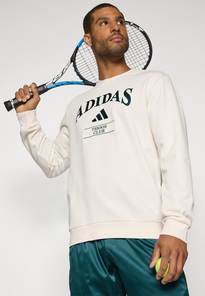 Adidas Originals Felpa Girocollo Felpa Adidas Verde E Bianca