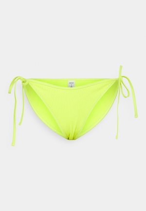aerie HI LEG LOW RISE BINDING TIES SQUIGGLE DBL LINE - Bikinibukser - LIME SLUSH