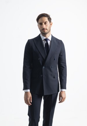 AMERICANA NON IRON DESECTRUCTURADA CRUZADA - Chaqueta de traje - azul marino