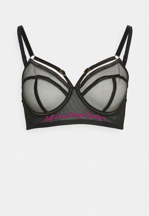 Playful Promises, FELICITY SELF LOVE EMBROIDERED BRA - Kaarituelliset rintaliivit - black/blush