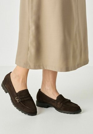 Tamaris, SLIPPER - Scarpe senza lacci - mocca suede