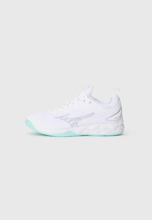 WAVE LUMINOUS 3 - Volleyball shoes - white/blue tint