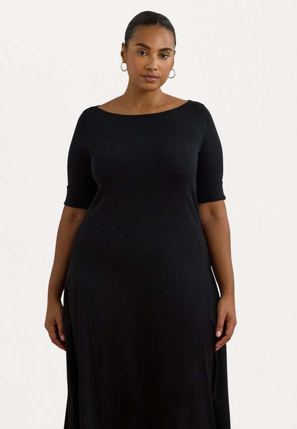STETCH BOTTON MIDI DRESS - Jersey dress