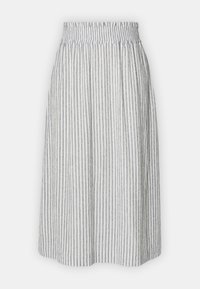 Vero Moda VMBERTA PIA CALF SKIRT - Fustă în formă de A - snow white stripeschina blue