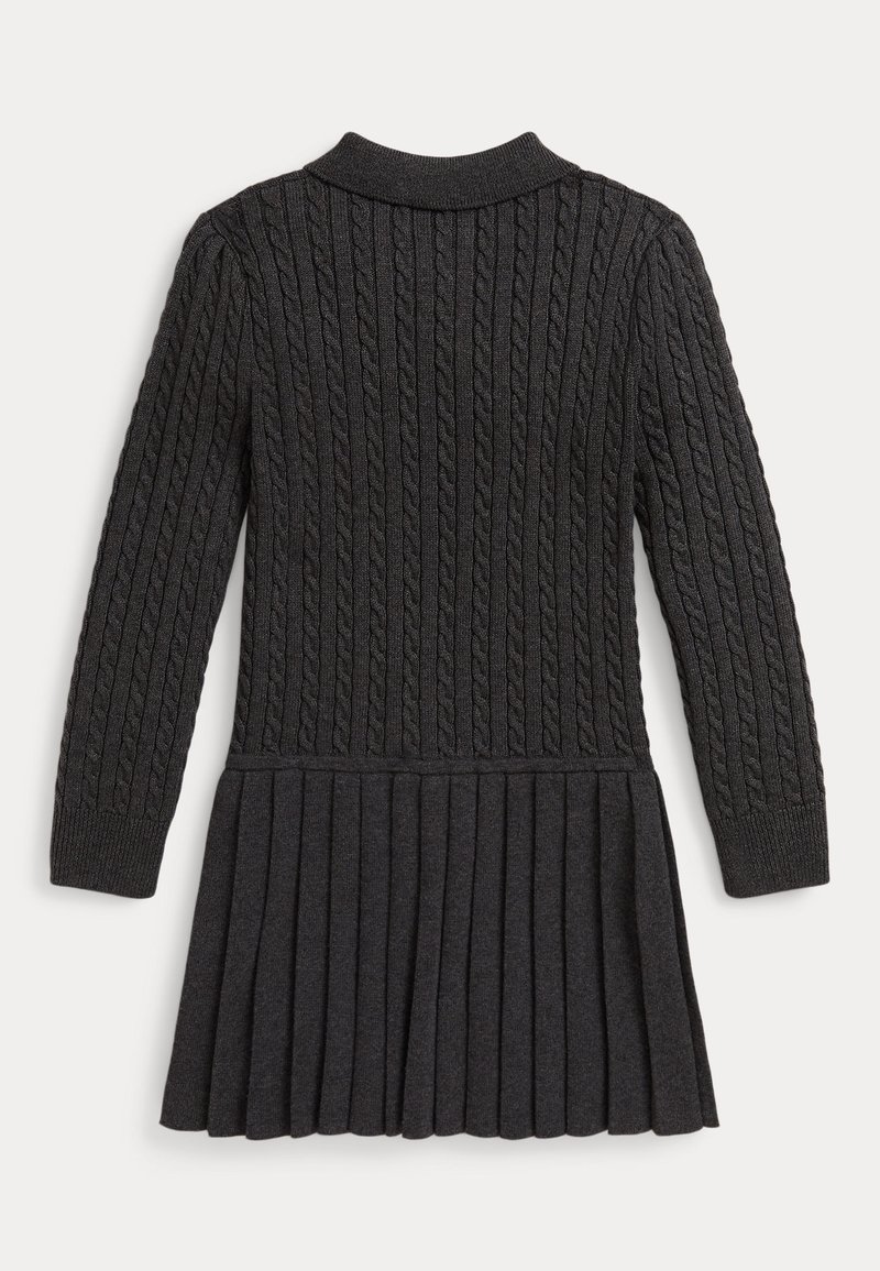 ralph lauren grey sweater dress Ralph Lauren Cashmere Crewneck Sweater Dress In Battalion Grey Heather -  40% Off