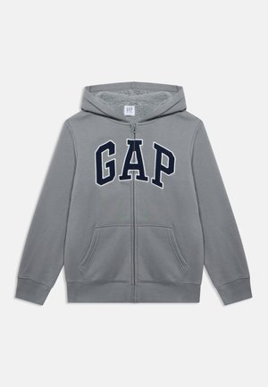 GAP, LOGO - Sweat zippé - pilot grey